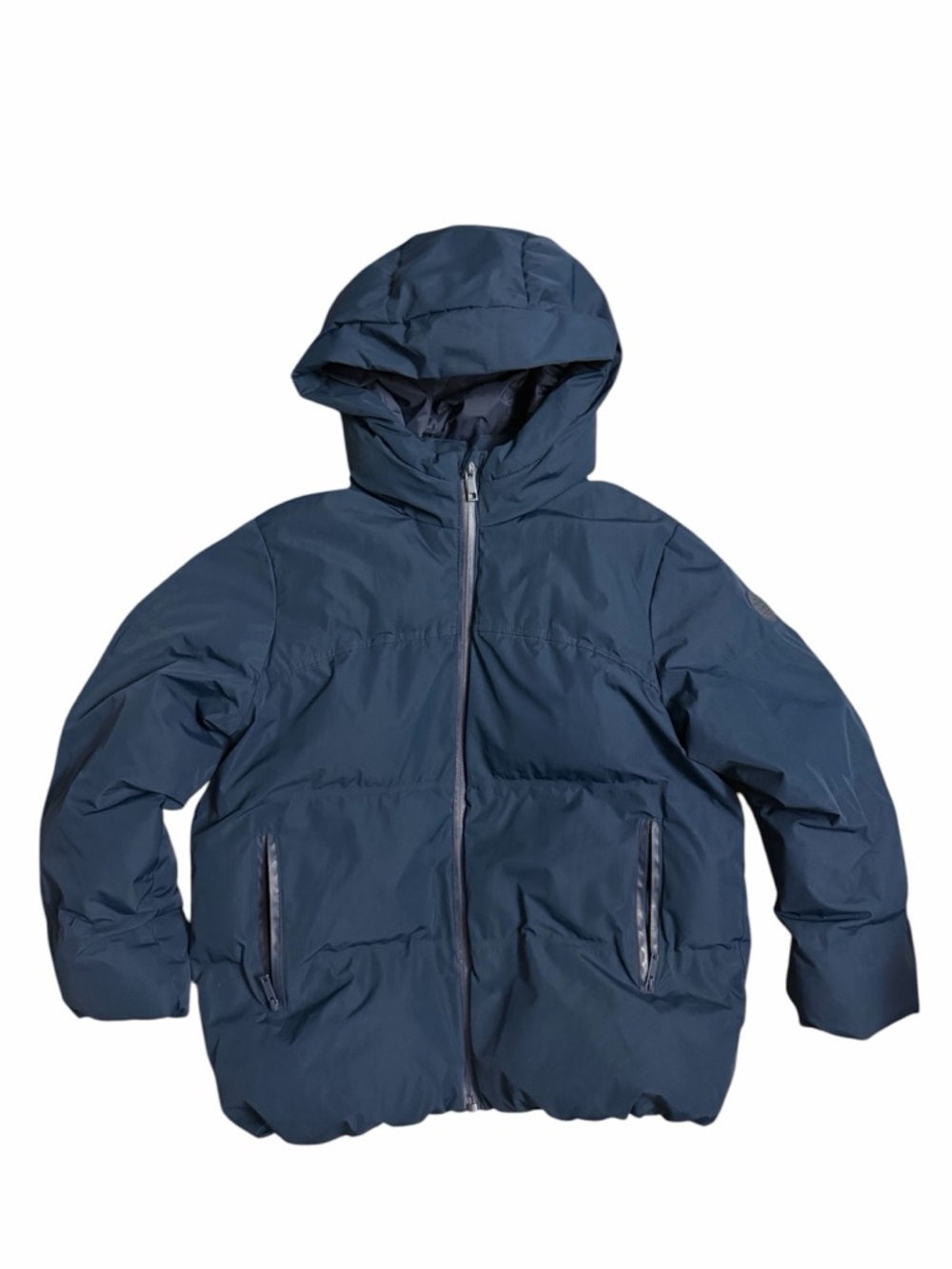 Zara Kids Dark Blue Hooded Puffer Jacket